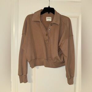 Abercrombie Button Up Sweatshirt